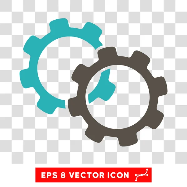 Gears Eps vektor symbol — Stock vektor