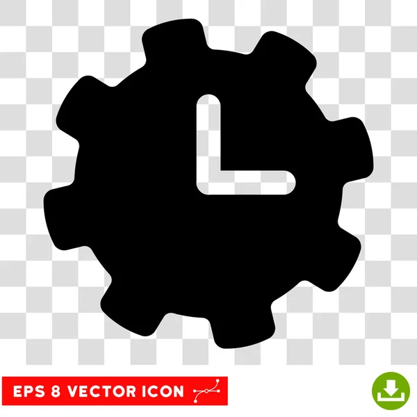 Configuración de tiempo Eps Vector Icon — Vector de stock