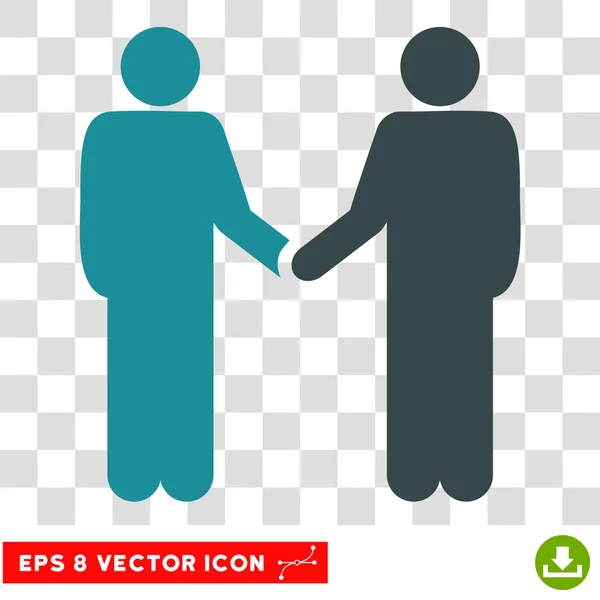 Persons Handshake Eps Vector Icon — Stock Vector