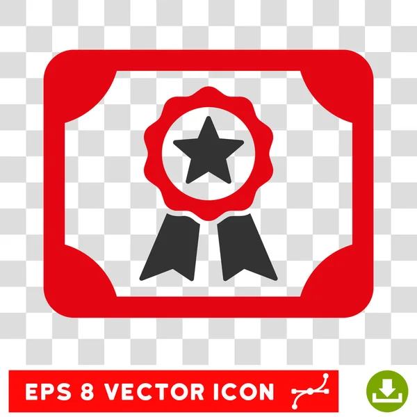 Сертификат Eps Vector Icon — стоковый вектор