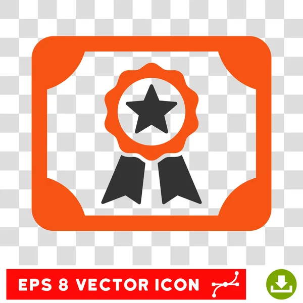 Zertifikat eps Vektor-Symbol — Stockvektor