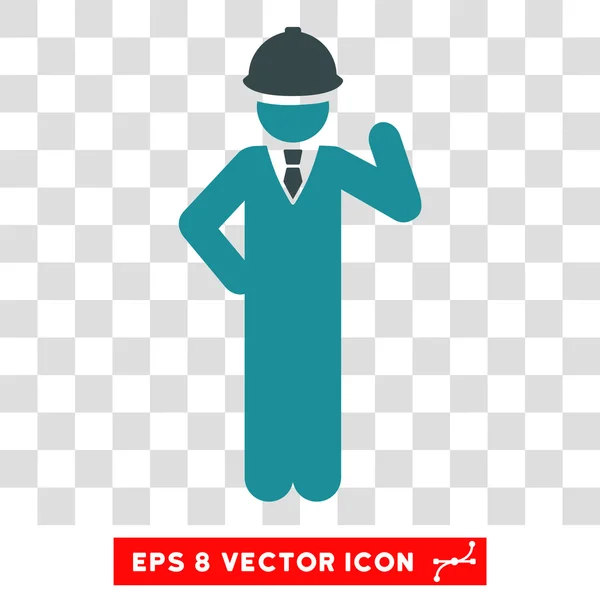 Ingeniero Eps Vector Icono — Vector de stock