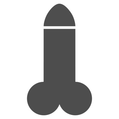 Yapay penis düz simgesi