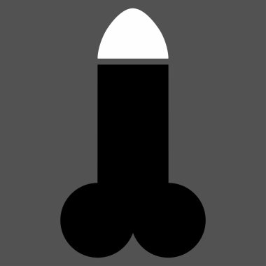 Yapay penis düz simgesi