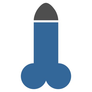 Yapay penis düz simgesi