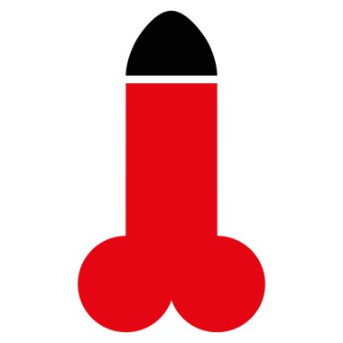 Yapay penis düz simgesi