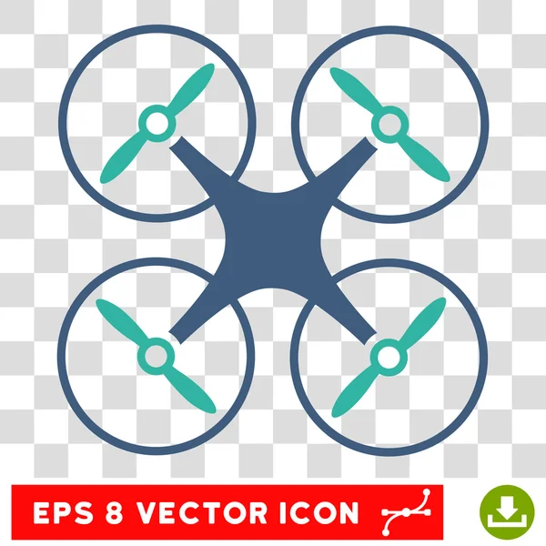 Ícone de vetor Copter Eps — Vetor de Stock