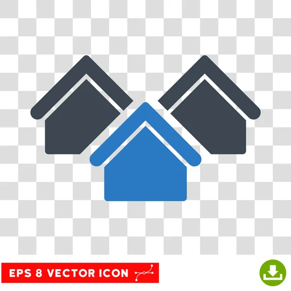 Inmobiliaria Eps Vector Icono — Vector de stock