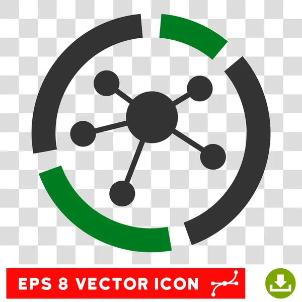 Diagrama de conexões Eps Vector Icon —  Vetores de Stock