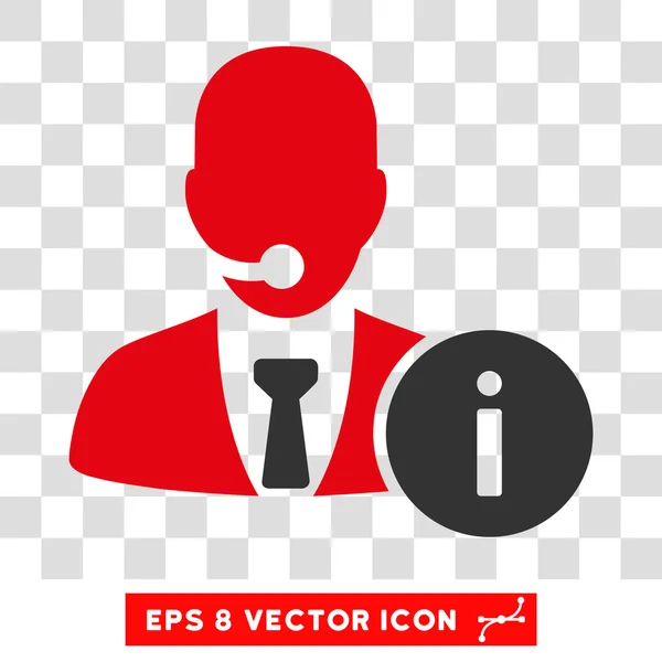 Help Desk Eps Vector Ícone — Vetor de Stock