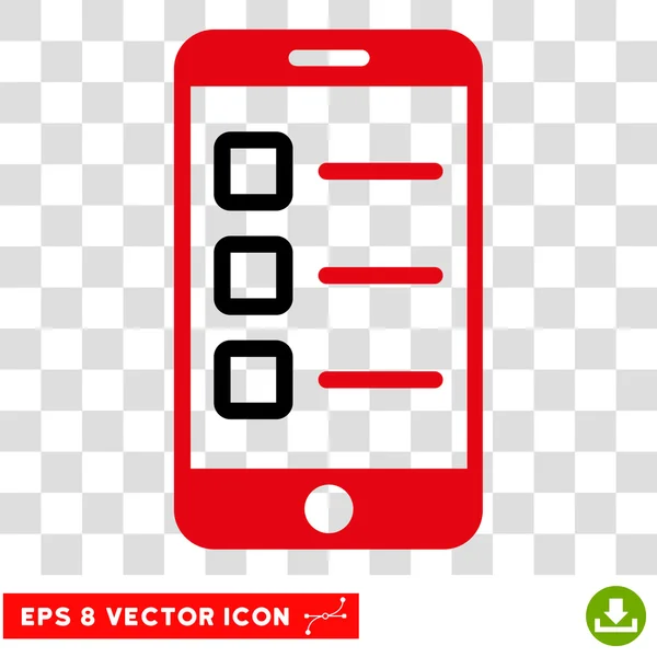 Mobiles Test eps Vektor-Symbol — Stockvektor