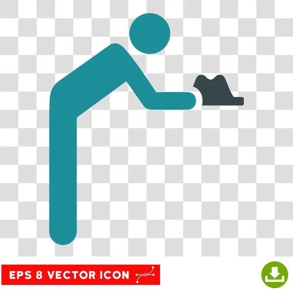 Sirviente Eps Vector Icono — Vector de stock