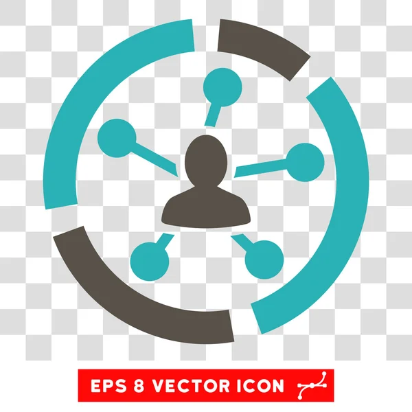 Diagrama de Relações Eps Vector Icon — Vetor de Stock