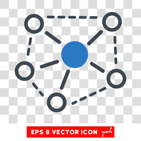 Ligações Moléculas Eps Vector Ícone — Vetor de Stock