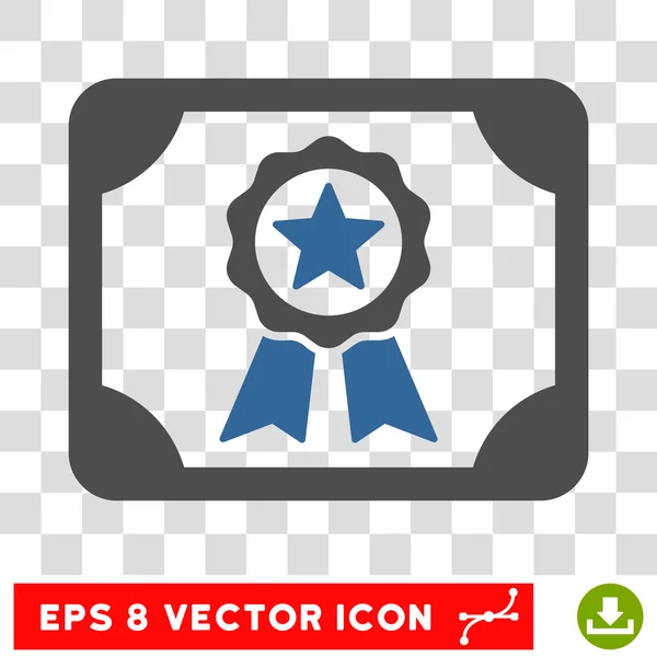 Certificate Eps Vector Icon — Stock Vector