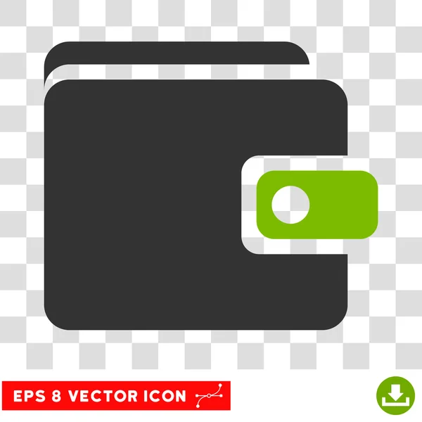 Brieftasche eps Vektor-Symbol — Stockvektor