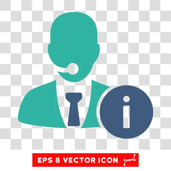 Help Desk Eps Vector Icon — Stock Vector