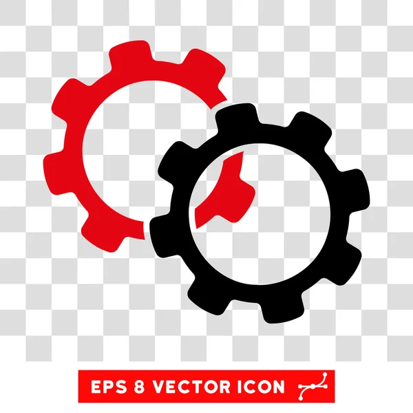 Engrenagens Eps Vector Ícone — Vetor de Stock