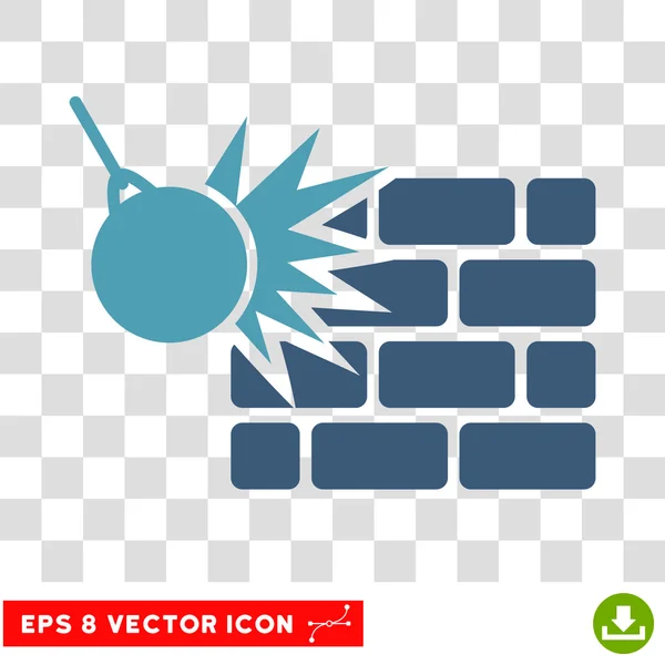 Zerstörung eps Vektor-Symbol — Stockvektor