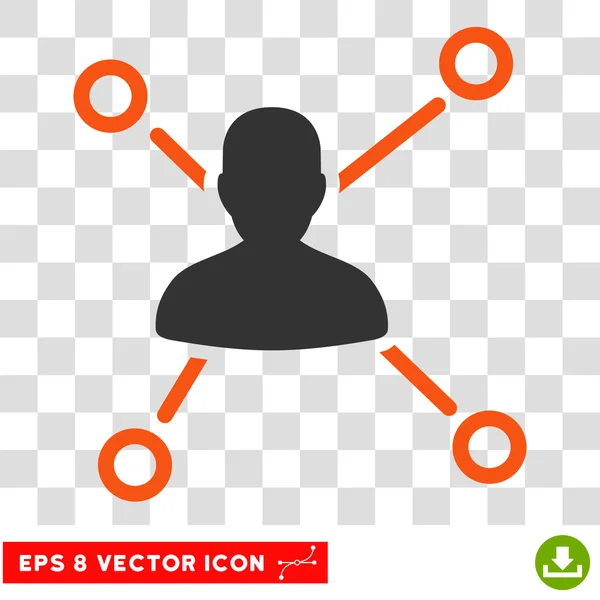 Kapcsolatok Eps Vector Icon — Stock Vector