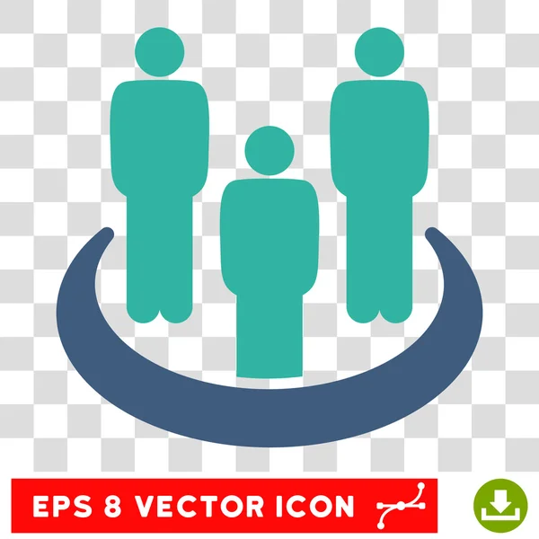 Grupo Social Eps Vector Ícone — Vetor de Stock