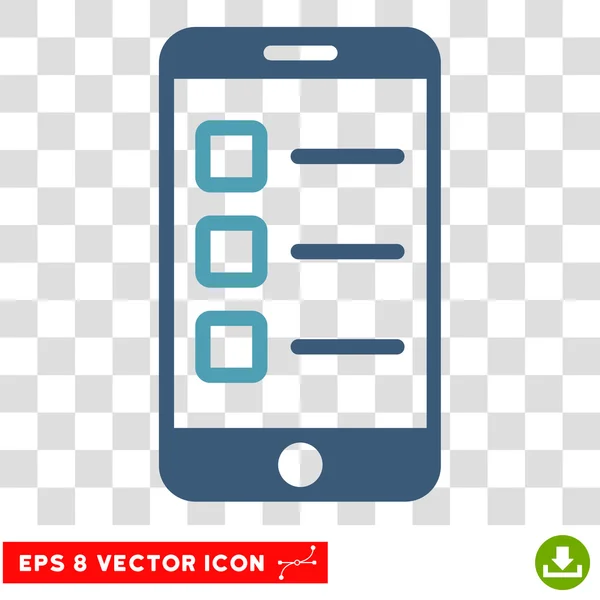 Teste móvel Eps vetor ícone — Vetor de Stock