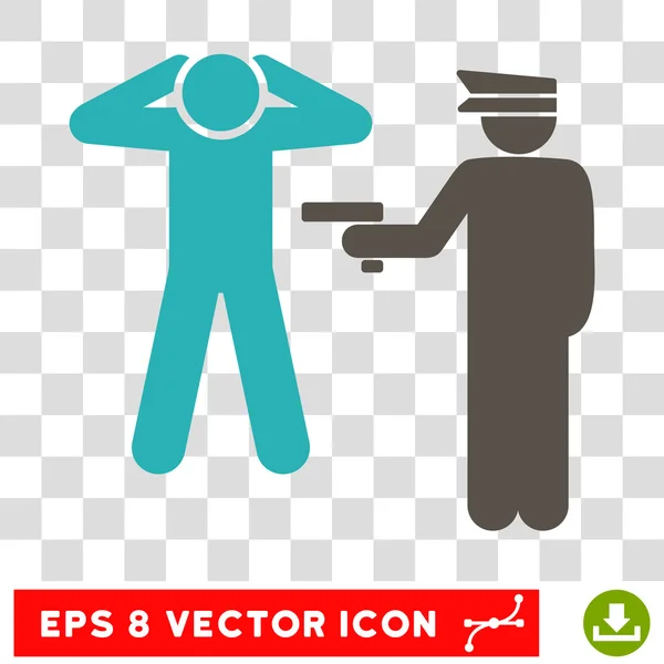 Detener Eps Vector Icono — Vector de stock