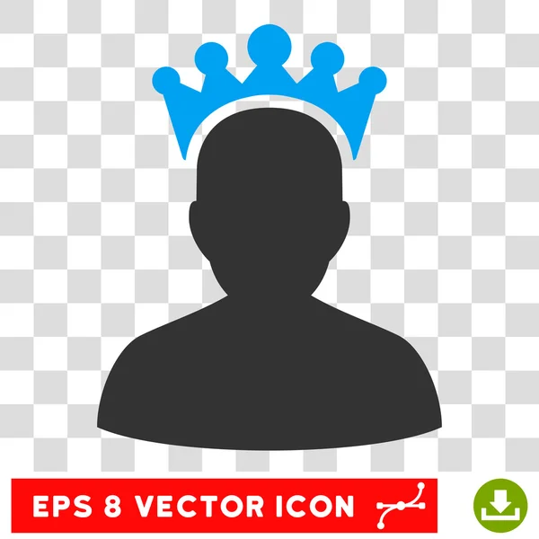 Rey Eps Vector icono — Vector de stock