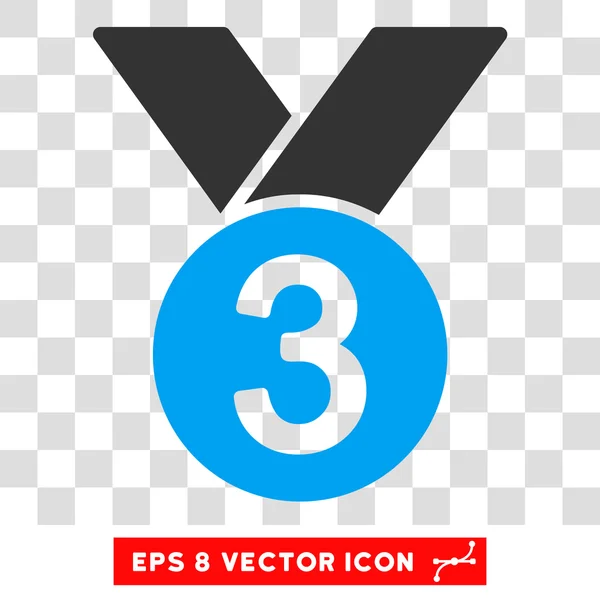 Medalha de Bronze Eps Vector Icon —  Vetores de Stock