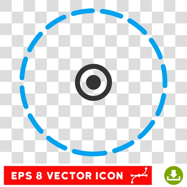 Área redonda Eps Vector Icono — Vector de stock