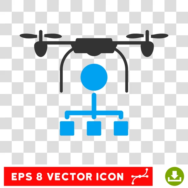 Drone distribución Eps Vector icono — Vector de stock