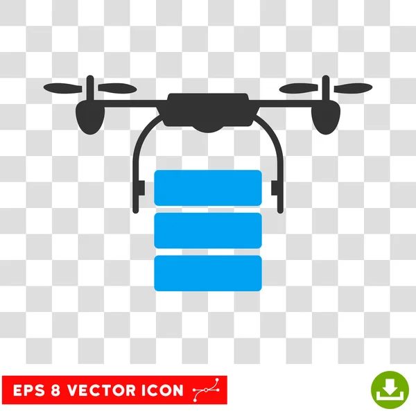Drone de carga Eps Vector icono — Vector de stock