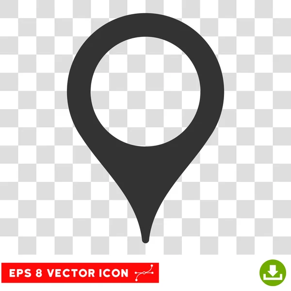 Mapa Ponteiro Eps Vector Ícone — Vetor de Stock
