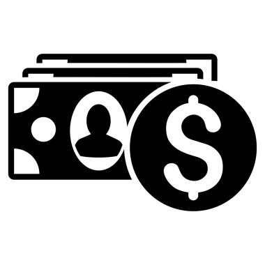 Nakit düz glif simgesi