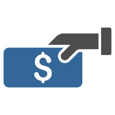 Ödeme düz glif simgesi