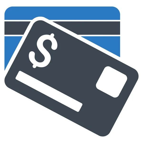 Bank kaarten platte Glyph pictogram — Stockfoto