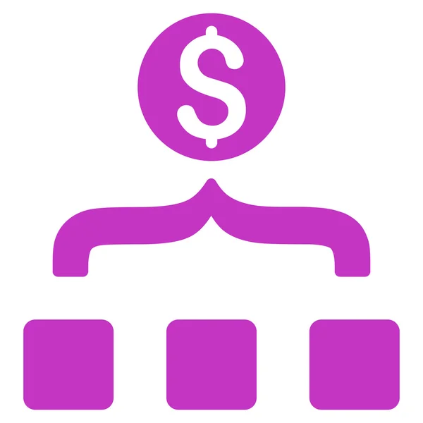 Agregador de dinero Flat Glyph Icon — Foto de Stock