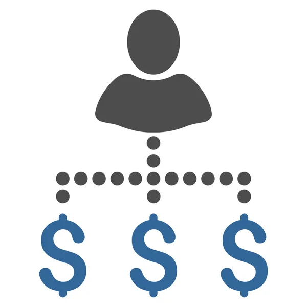 Persoon betalingen platte Glyph pictogram — Stockfoto