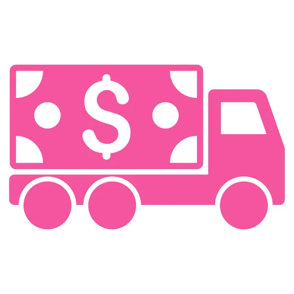 Cash Delivery Flat Glyph Icon — Stock Photo, Image