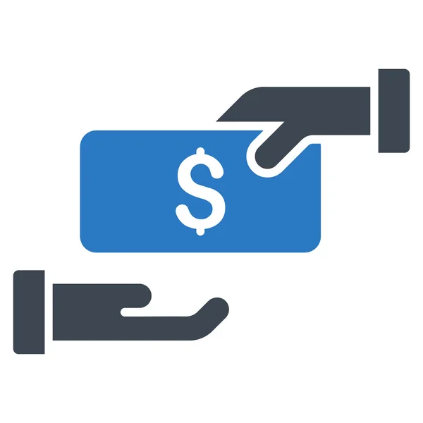 Bribe Flat Glyph Icon — Stock Photo, Image
