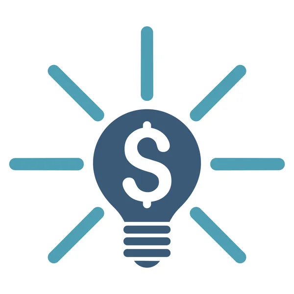 Business Idea Bulb Flat Glyph Icon