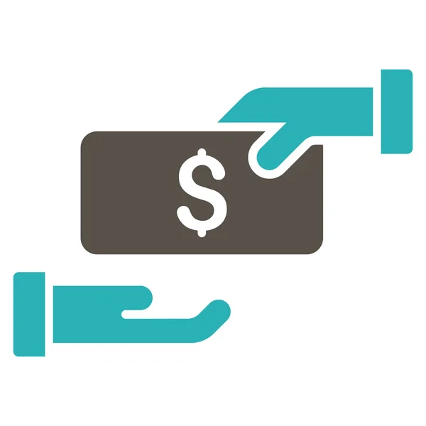 Bribe Flat Glyph Icon — Stock Photo, Image