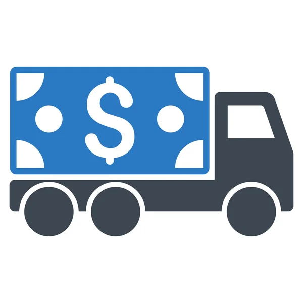 Cash Delivery Flat Glyph Icon — Stock Photo, Image