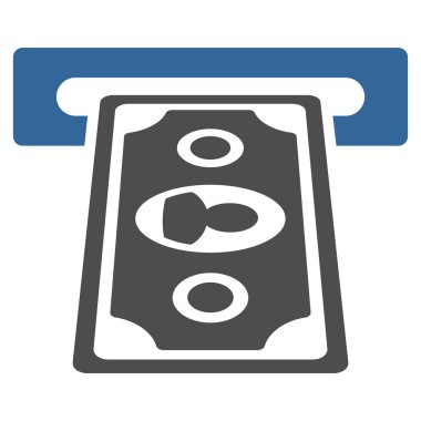 Ödeme Terminal düz glif simgesi