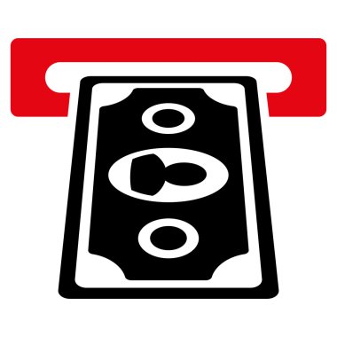 Ödeme Terminal düz glif simgesi