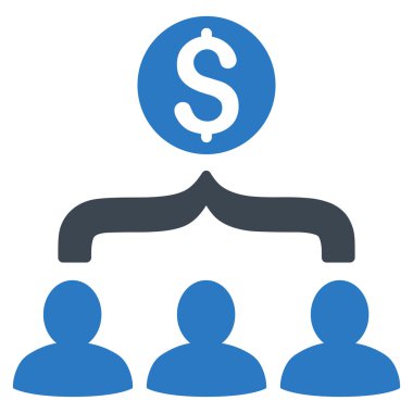 Satış huni düz glif simgesi