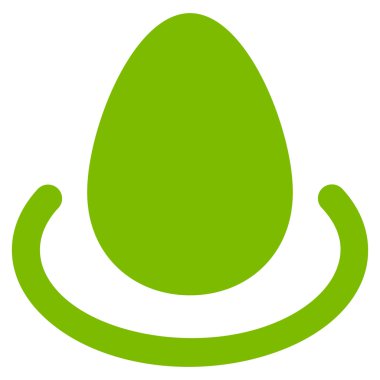 Mevduat yumurta düz glif simgesi