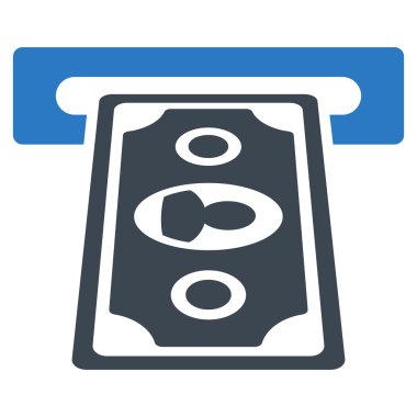 Ödeme Terminal düz glif simgesi