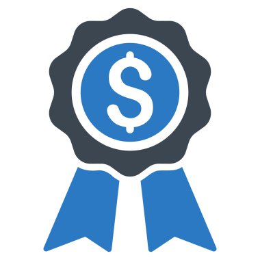 İş Ödülü düz glif simgesi