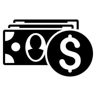 Nakit düz glif simgesi